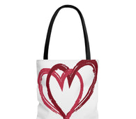 Intertwined Hearts Travel Tote
