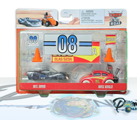 Disney and Pixar World of Cars Racing 2-Packs with 2 Collectible Toy Cars & 6 Accessories