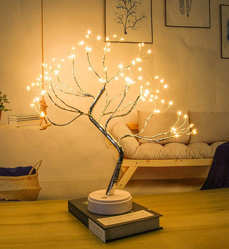 Tree Silhouette Night Light Touch Lamp.