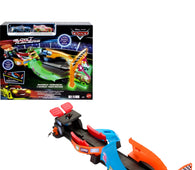 Disney and Pixar Cars Glow Racers Launch & Criss-Cross Playset with 2 Glow-in-the-Dark Vehicles