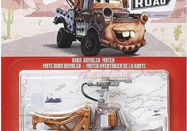 Disney Cars Toys Mattel 1:55 Scale Diecast Cars on the Road Series Road Rumbler Mater