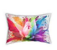 Flaar Collection:  LOTUS- Blooming Pink lower Lumbar Pillow