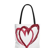 Intertwined Hearts Travel Tote