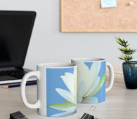 Flaar Collection: White Lotus 11oz Ceramic Mug