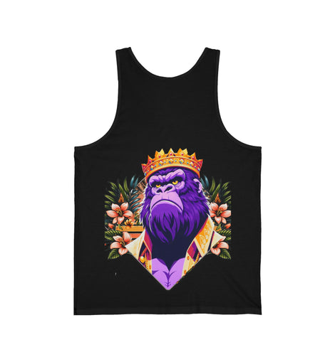 Tank Top - Purple Gorilla King Design by Hugh Jarrekshen