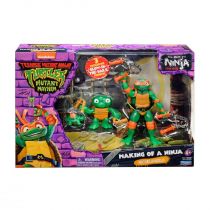 Teenage Mutant Ninja Turtles the Making of a Ninja Michelangelo Action Figure Set (3 Glow in the Dark Figures)
